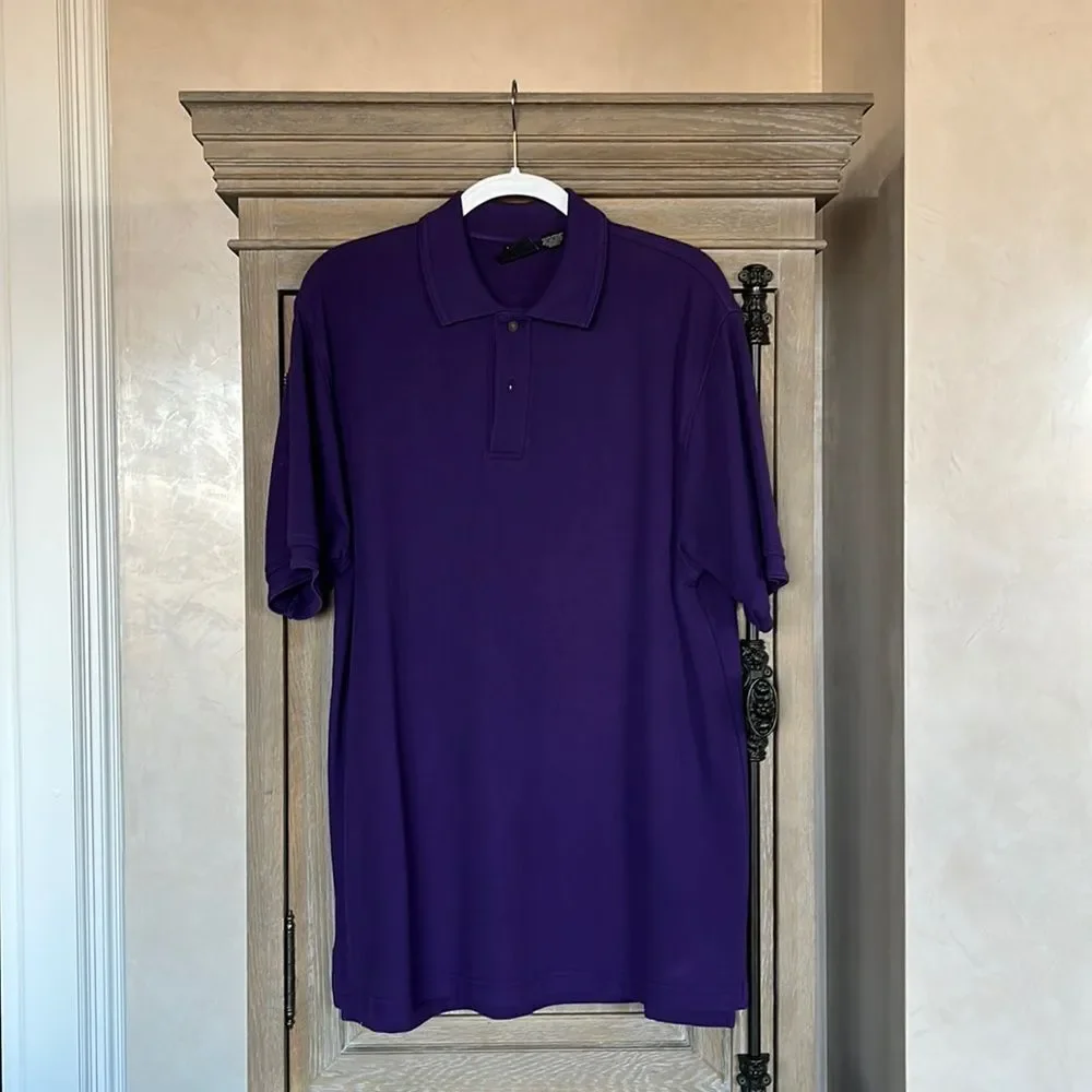 Jos. A. Bank men’s polo  collared shirt Purple Size Large. Traveler’s Collection